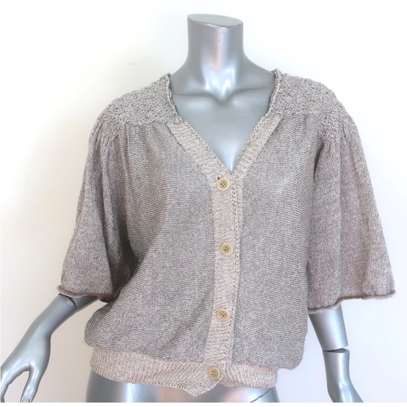 DRIES VAN NOTEN SHORT SLEEVE CARDIGAN Sz M - Picture 1 of 7
